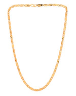 Thumbnail for VOJ Gold Plated Geometric Designed Biscuit Chain For Men