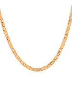 Thumbnail for VOJ Gold Plated Geometric Designed Biscuit Chain For Men