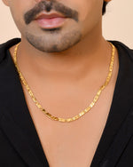 Thumbnail for VOJ Gold Plated Plain Designed Biscuit Chain For Men