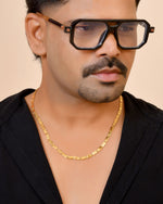 Thumbnail for VOJ Gold Plated Plain Designed Biscuit Chain For Men