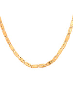 Thumbnail for VOJ Gold Plated Plain Designed Biscuit Chain For Men