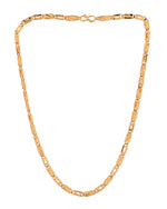 Thumbnail for VOJ Gold Plated Fish Designed Biscuit Chain For Men