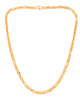 VOJ Gold Toned Rectangular Designed Biscuit Chain For Men - Dista