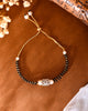 VOJ Silver Plated AD Stone Studded Cylindrical Shaped Mangalsutra Bracelet - Distacart