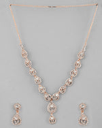 Thumbnail for VOJ CZ Stone Studded Gold-Polished Jewellery Set