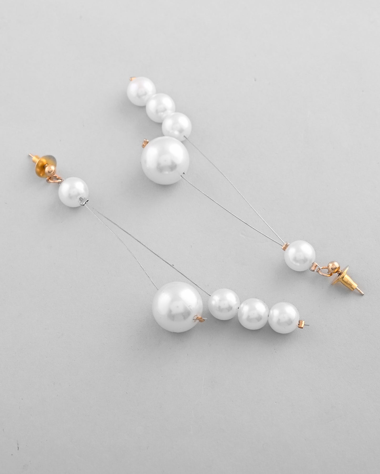 VOJ Pearl Studded Handcrafted Classic Drop Earrings - Distacart
