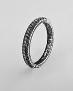 Thumbnail for VOJ Rhodium-Plated Contemporay Oxidized Cuff Bracelet - Distacart