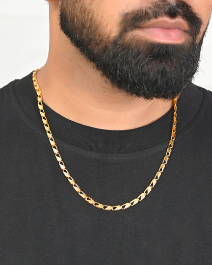 VOJ Gold-Polished Men Designer Chain - Distacart