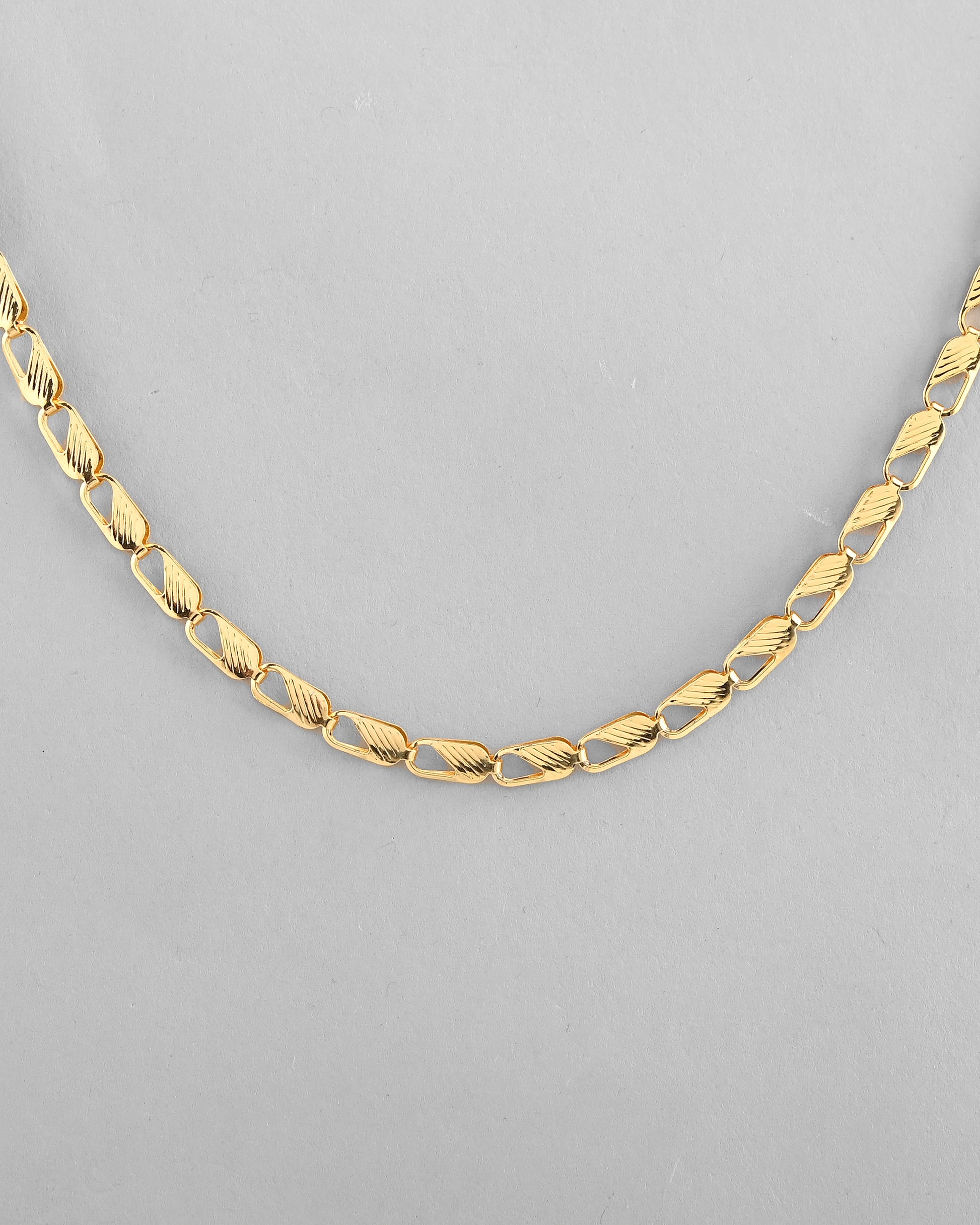 VOJ Gold-Polished Men Designer Chain - Distacart