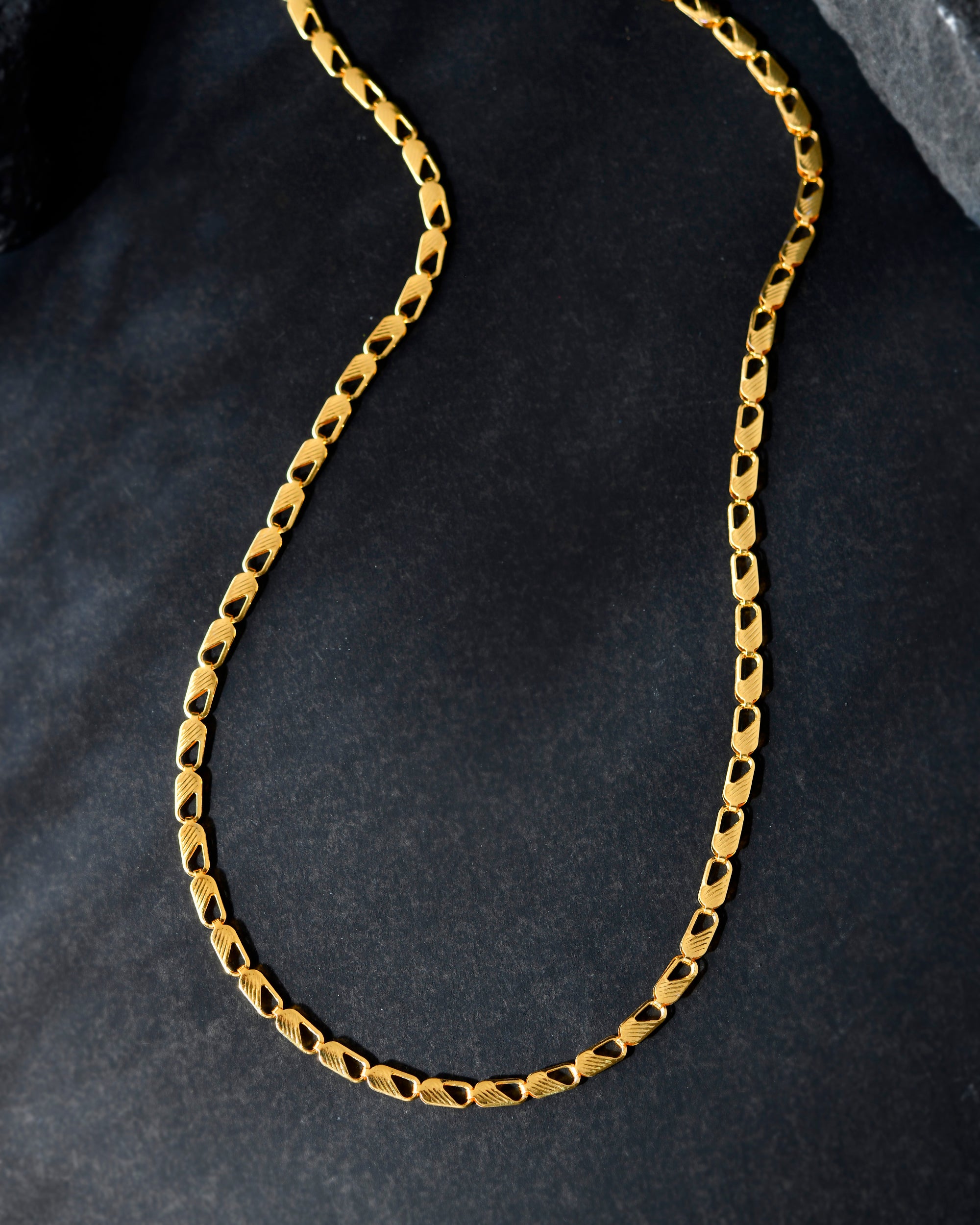 VOJ Gold-Polished Men Designer Chain - Distacart