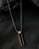 VOJ Silver Plated Men Chain With Rectangular Shaped Pendent - Distacart