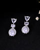 VOJ Silver Plated Ad Stone Studded Drop Earrings - Distacart