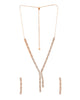 VOJ Gold-Polished Ad Stone Studded Circular Jewellery Set - Distacart