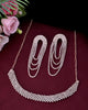 VOJ Gold-Polished Stone Studded Necklace With Earrings Set - Distacart