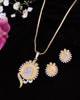 VOJ Dual Toned Ad-Studded Gold-Polished Coin Chain Set - Distacart