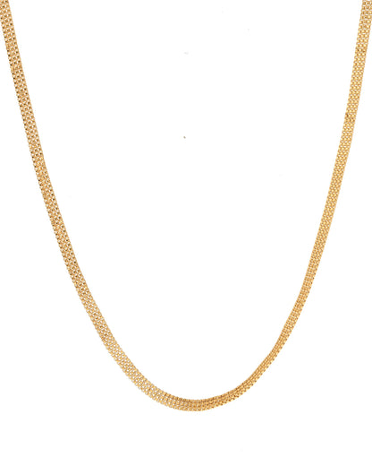 VOJ Gold-Polished Designer Box Men Chain - Distacart