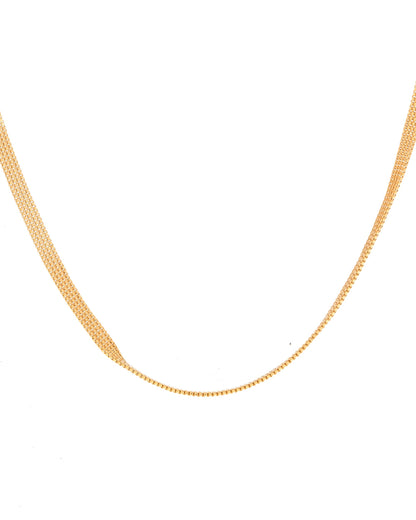VOJ Gold-Polished Designer Box Men Chain - Distacart