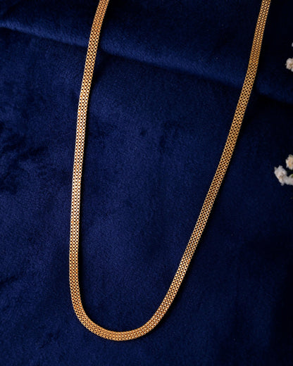 VOJ Gold-Polished Designer Box Men Chain - Distacart
