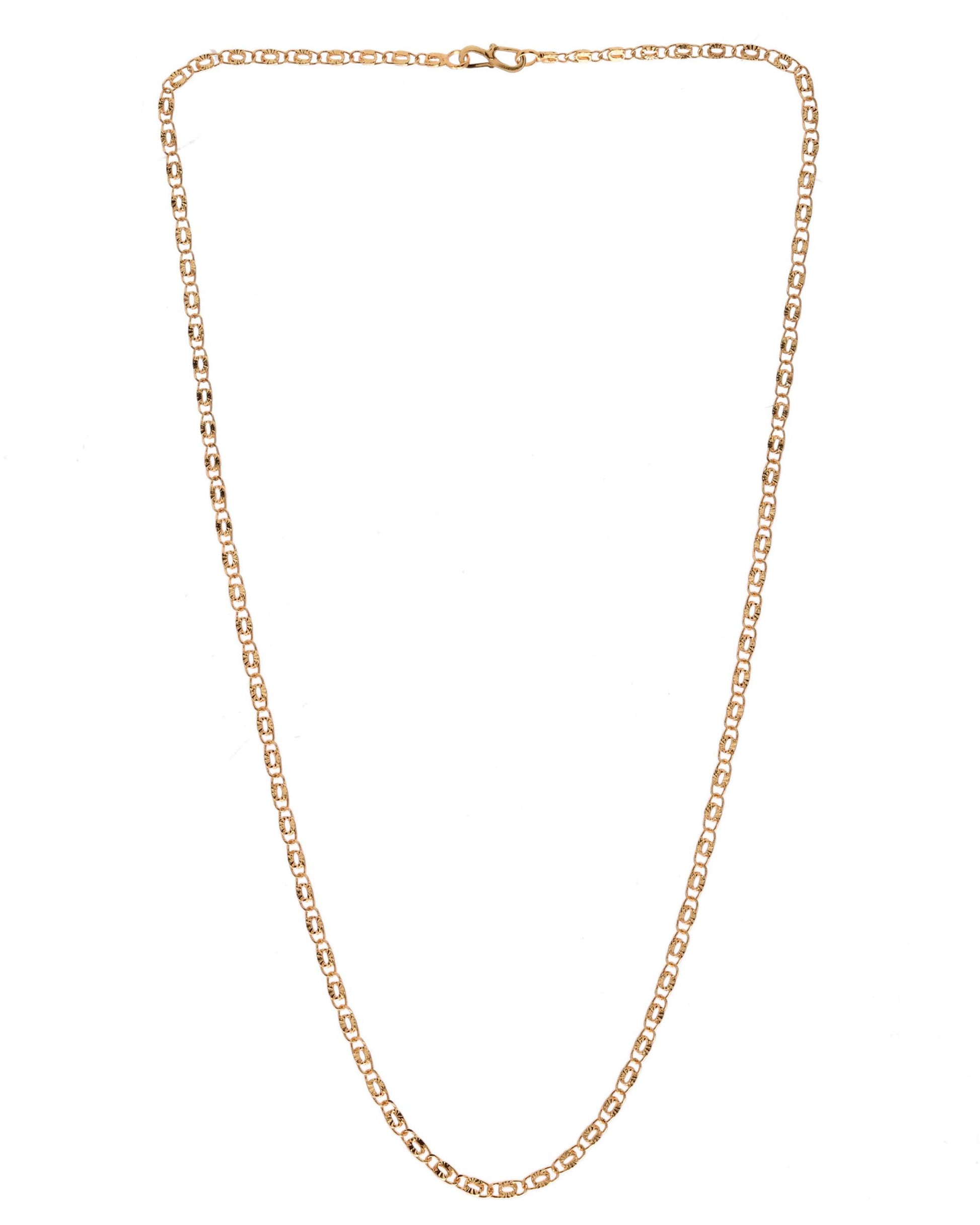 VOJ Gold-Polished Designer Women Chain - Distacart
