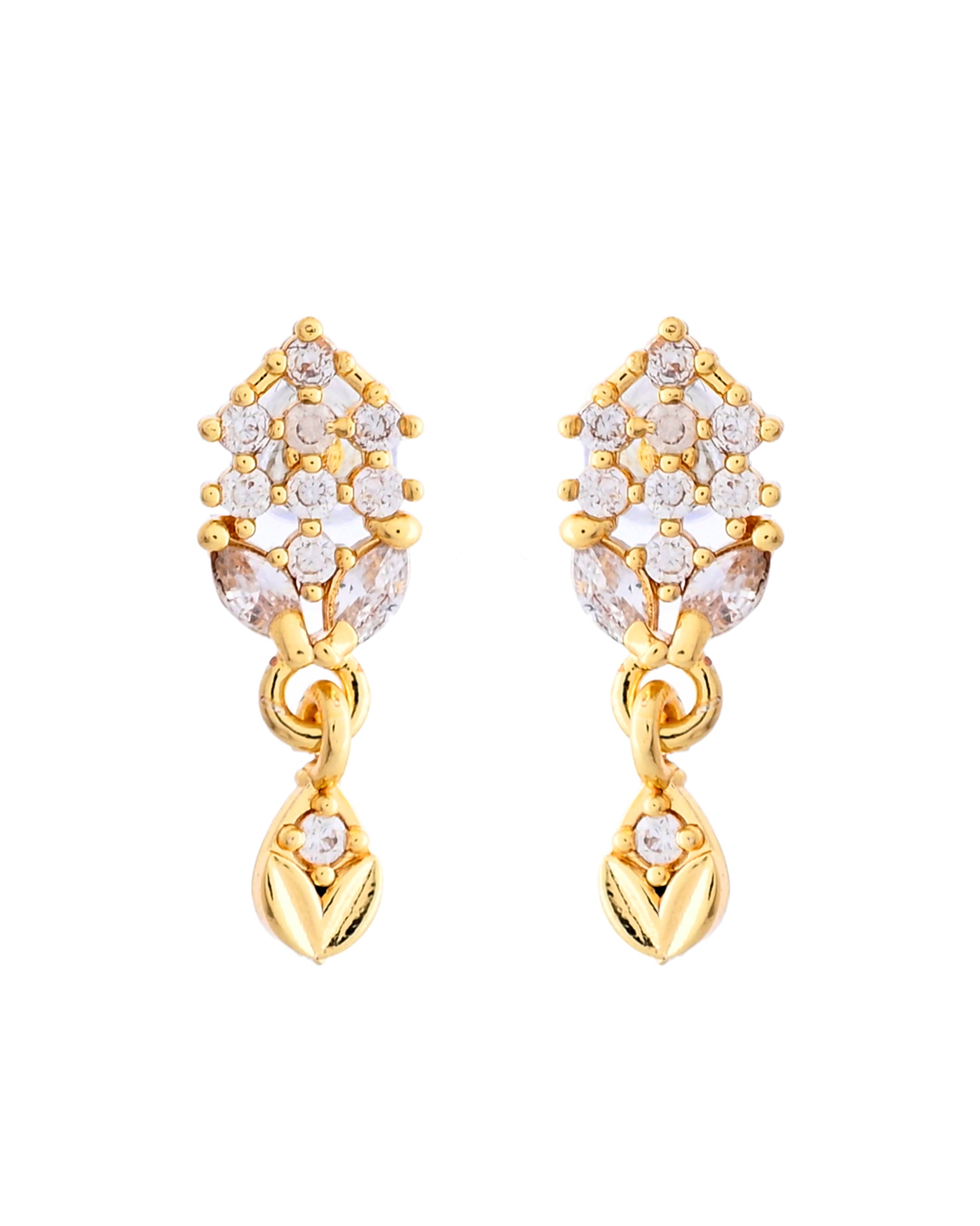 VOJ Gold-Polished AD Stone Studded MangalSutra Set - Distacart