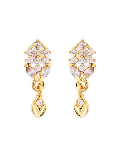 VOJ Gold-Polished AD Stone Studded MangalSutra Set - Distacart