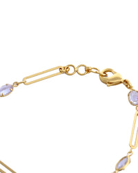 Thumbnail for VOJ Gold Plated Stone Studded Designer Women's Bracelet