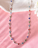 VOJ Silver Plated Multi Colour Stone Heart Shape Chain - Distacart