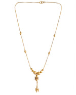 Thumbnail for VOJ Gold-Polished Stainless Steel Multi Color Stone Studded Chain For Women - Distacart