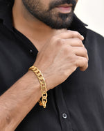 Thumbnail for VOJ Gold Toned Elegent Men's Bracelet - Distacart