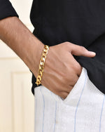 Thumbnail for VOJ Gold Toned Elegent Men's Bracelet - Distacart