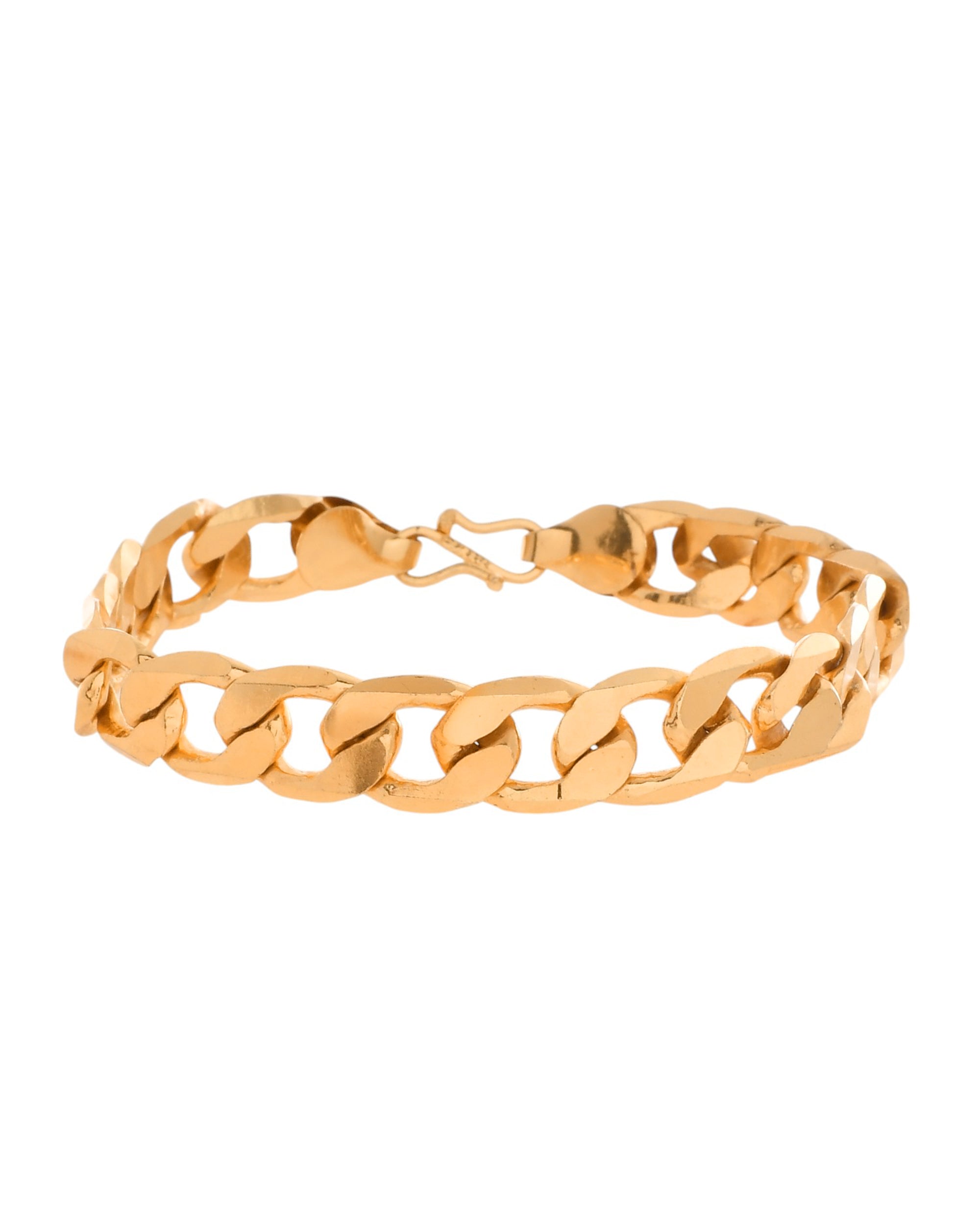 VOJ Gold Toned Elegent Men's Bracelet - Distacart