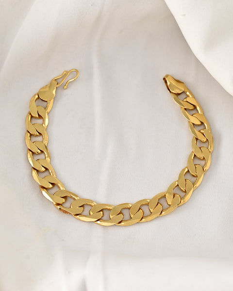 VOJ Gold Toned Elegent Men's Bracelet - Distacart
