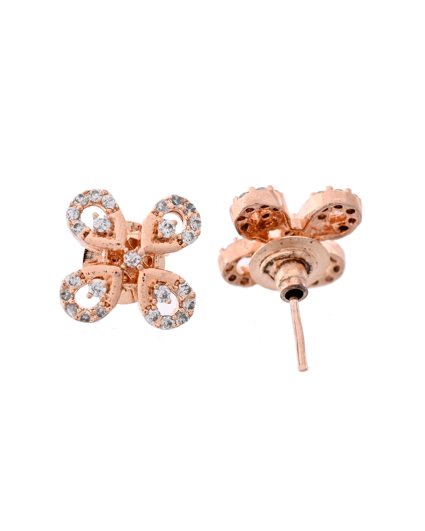 VOJ Rose Gold-Polished Stylish AD Mangalsutra Set - Distacart