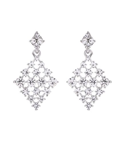 VOJ Silver-Plated AD-Studded Handcrafted Jewellery Set - Distacart
