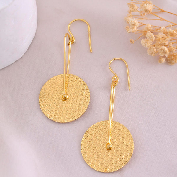 VOJ Gold-Polished Anti Tarnish Classic Stud Earrings - Distacart