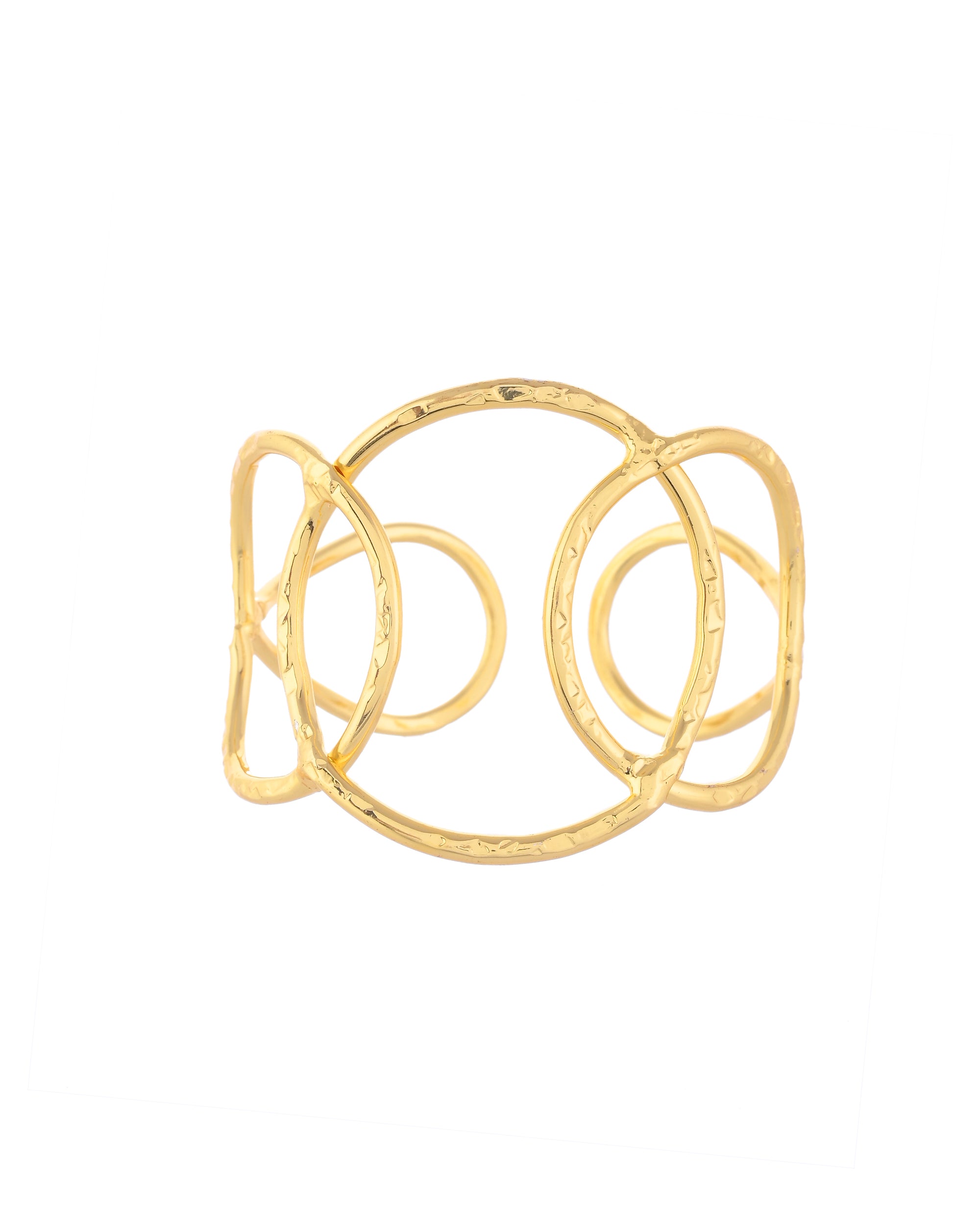 VOJ Gold-Polished Classic Anti Tarnish Kada Bracelet