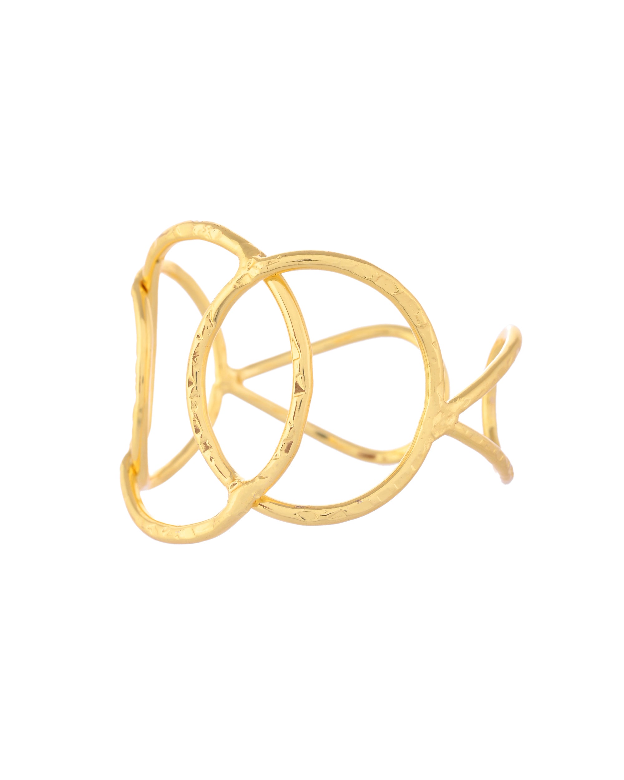 VOJ Gold-Polished Classic Anti Tarnish Kada Bracelet