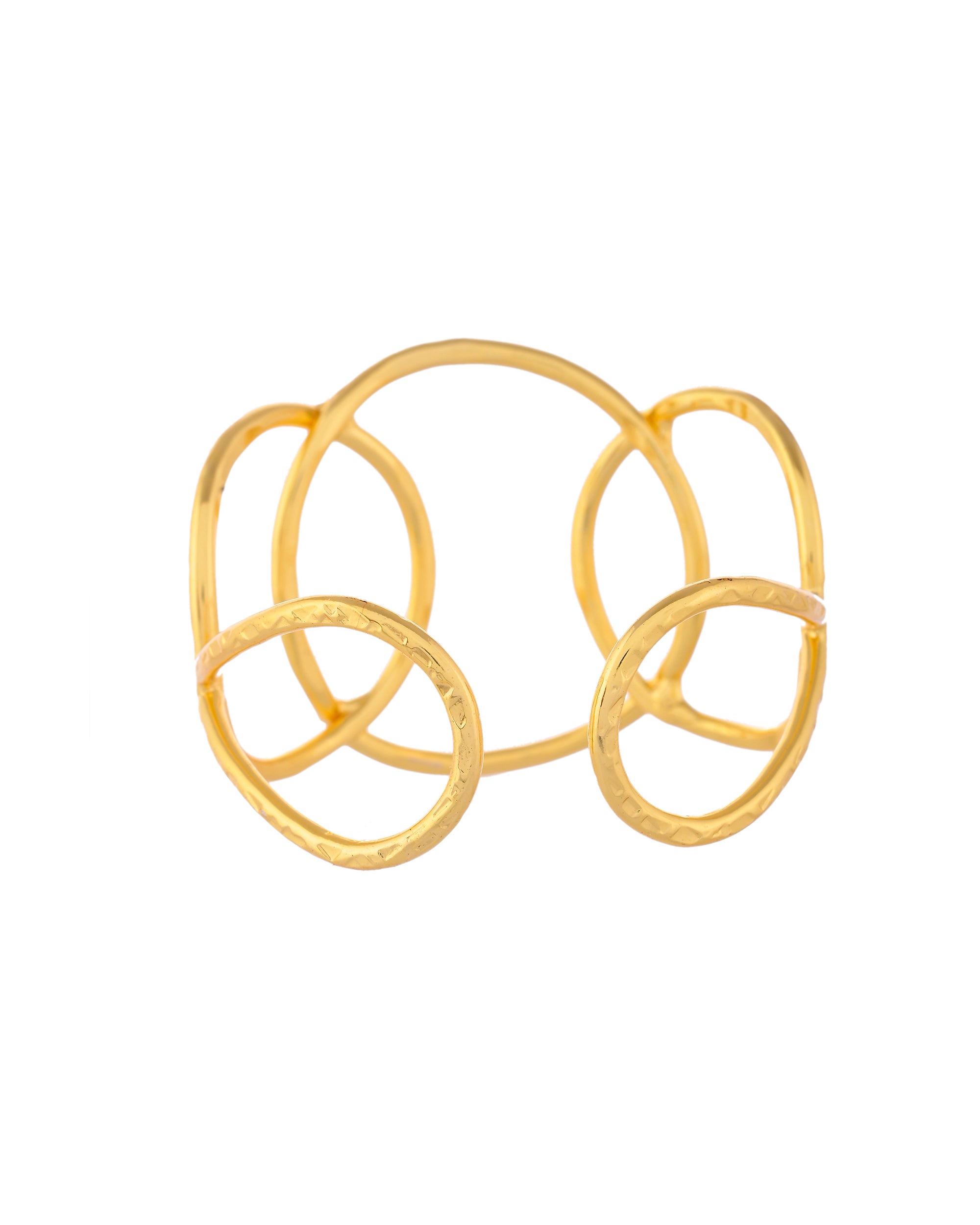 VOJ Gold-Polished Classic Anti Tarnish Kada Bracelet