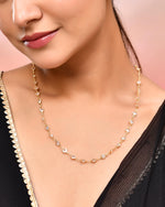Thumbnail for VOJ Women Gold-Polished Heart Shaped Stone Studded Chain