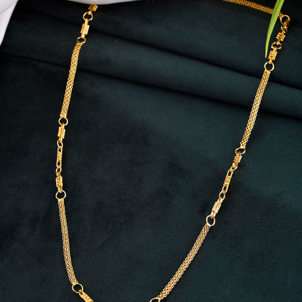 VOJ Gold-Polished Stainless Steel Designer Women Chain - Distacart
