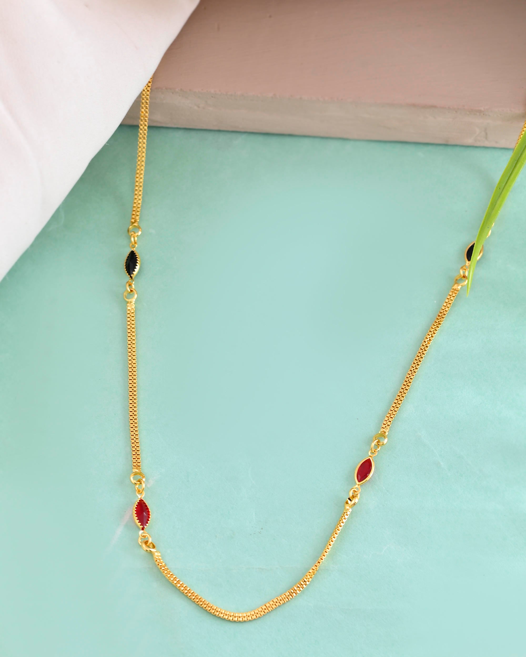 VOJ Gold-Polished Stainless Steel Designer Chain For Women - Distacart