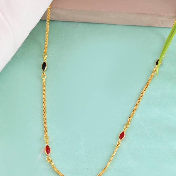 VOJ Gold-Polished Stainless Steel Designer Chain For Women - Distacart