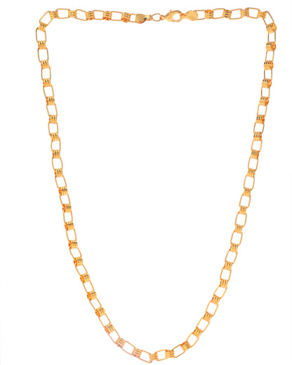 VOJ Gold-Polished Linked Chain For Men - Distacart