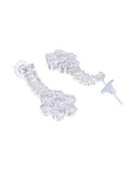 Thumbnail for VOJ Silver Plated CZ Stone Studded Designer Jewellery Set - Distacart