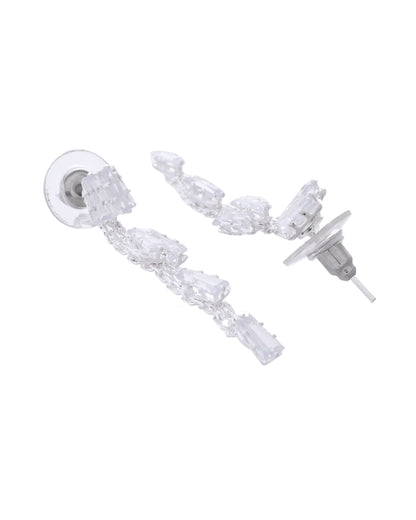VOJ Silver Plated Artifical Stone Studded Necklace Set - Distacart