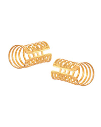 Thumbnail for VOJ Gold Polished Circular Openable Ear Cuff