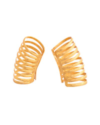 Thumbnail for VOJ Gold Polished Circular Openable Ear Cuff