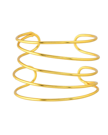 VOJ Gold Polished Elegant Anti Tarnish Multi Layer Bracelet - Distacart
