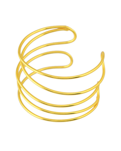 VOJ Gold Polished Elegant Anti Tarnish Multi Layer Bracelet - Distacart
