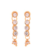 Thumbnail for VOJ Gold Polished Artifical Beads And Stone Studded Necklace And Earrings Set